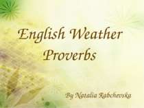 "English Weather Proverbs"