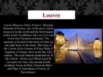 Louvre Museum (Paris, France) - National Museum of France, one of the most vi...
