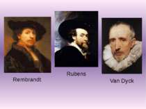 Rembrandt Rubens Van Dyck