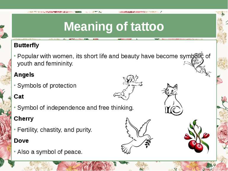 Meaning of tattoo Butterfly Popular with women, its short life and beauty hav...
