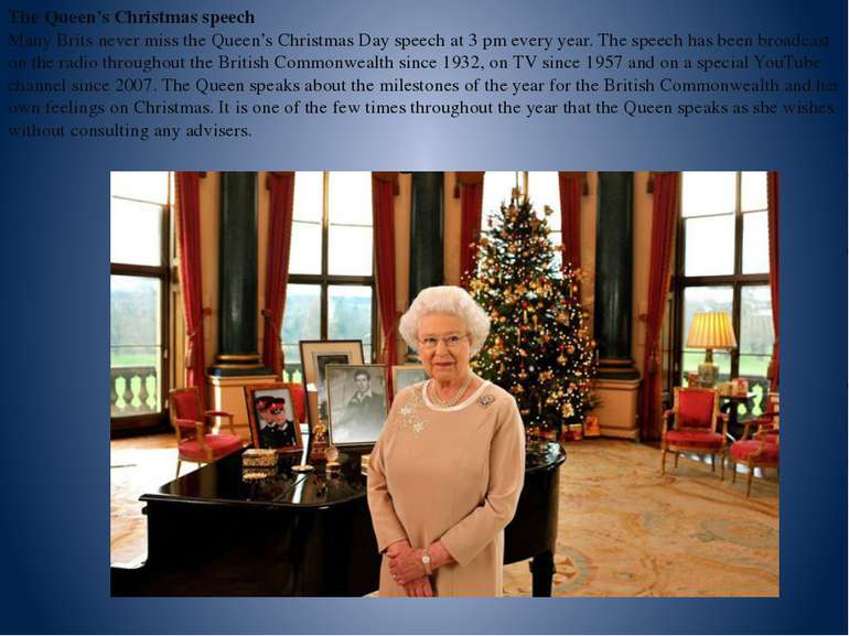 The Queen’s Christmas speech Many Brits never miss the Queen’s Christmas Day ...