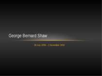 "George Bernard Shaw"
