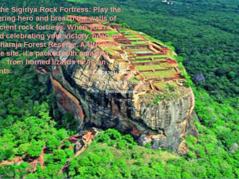 Climb the Sigiriya Rock Fortress: Play the conquering hero and breach the wal...
