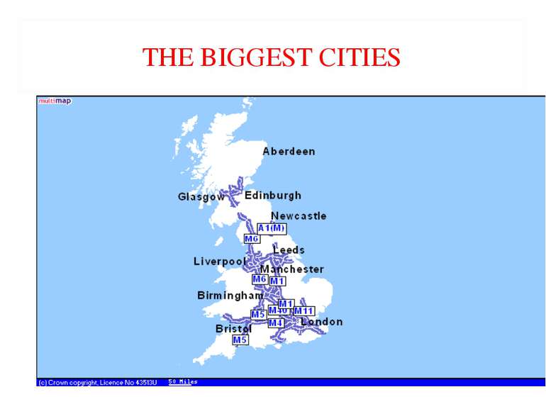 THE BIGGEST CITIES