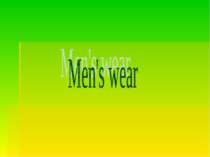 "Men's wear"