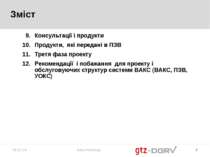 * Anna Hamburg * Зміст 9. Консультації і продукти 10. Продукти, які передані ...