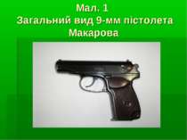 Мал. 1 Загальний вид 9-мм пістолета Макарова