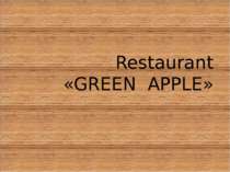"Restaurant GREEN APPLE"