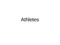 "Athletes"