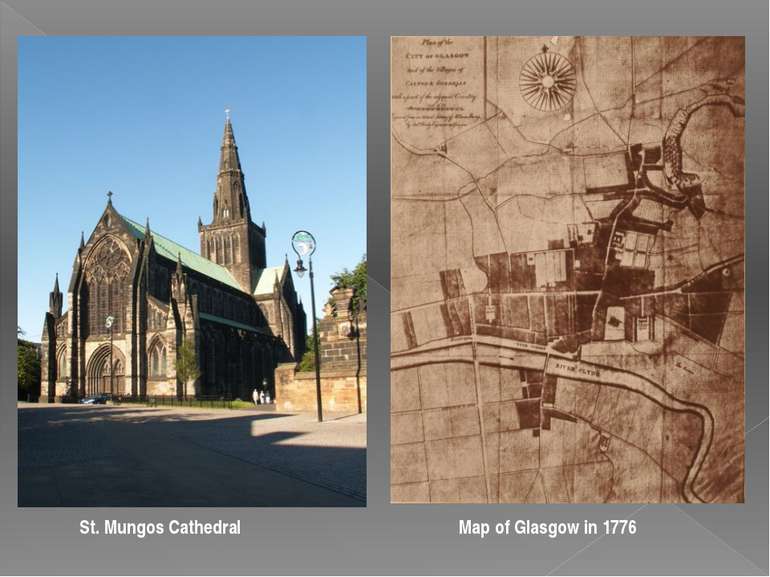 St. Mungos Cathedral Map of Glasgow in 1776