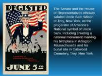 The Senate and the House of Representatives officially saluted Uncle Sam Wils...
