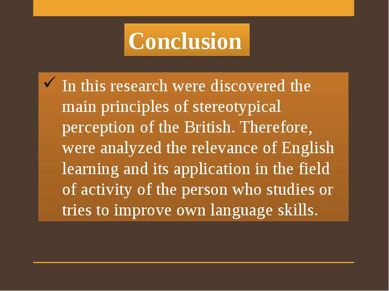 In this research were discovered the main principles of stereotypical percept...