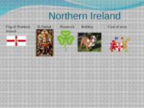 Northern Ireland Flag of Northern Ireland St.Patrick Shamrock Bulldog Coat of...