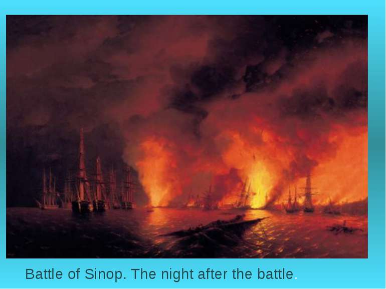Battle of Sinop. The night after the battle.