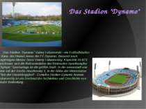 Das Stadion "Dynamo" Valery Lobanowski - ein Fußballstadion in Kiew, der Heim...