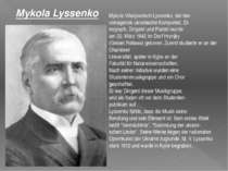 Mykola Vitalijowitsch Lyssenko, der her vorragende ukrainische Komponist, Et ...