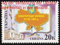 Tag der Verfassung der Ukraine - ein Feiertag in der Ukraine.