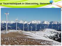 Der Tauernwindpark in Oberzeiring, Steiermark PowerPoint Template