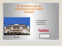 Wo Sie die Nacht oder die berühmtesten Hotels in Berlin verbringen Elite Hote...