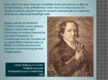 In den Jahren nach seiner Italienreise beschäftigte Goethe sich zunächst vor ...