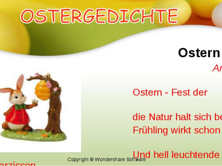 Ostern Anita Menger Ostern - Fest der Auferstehung, die Natur halt sich berei...
