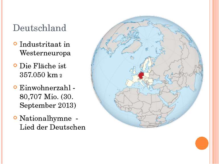 Deutschland Industritaat in Westerneuropa Die Fläche ist 357.050 km 2 Einwohn...