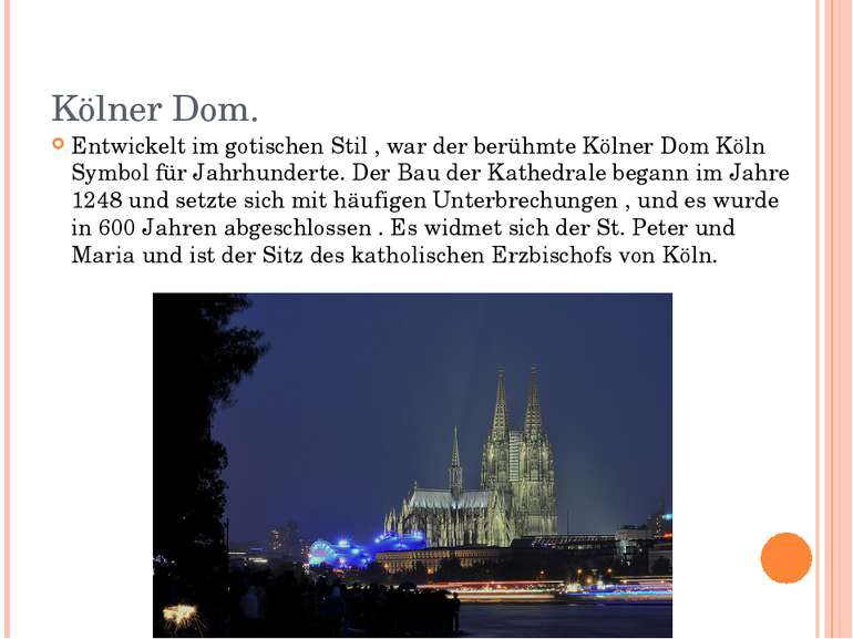 Kölner Dom. Entwickelt im gotischen Stil , war der berühmte Kölner Dom Köln S...