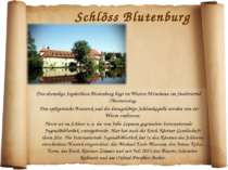 Schlöss Blutenburg Das ehemalige Jagdschloss Blutenburg liegt im Westen Münch...