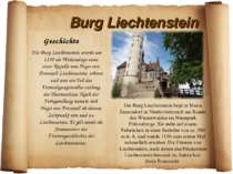 Burg Liechtenstein Geschichte Die Burg Liechtenstein wurde um 1130 als Wehran...