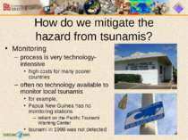 How do we mitigate the hazard from tsunamis? Monitoring process is very techn...
