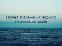 Проект збереження Чорного і Азовського морів Шторм утих. Молите бога, чтоб бы...