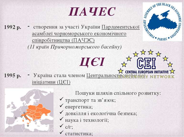 ПАЧЕС створення за участі України Парламентської асамблеї чорноморського екон...