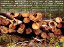 В целом по миру в 80-х и 90-х годах XX века скорость обезлесения снижалась, к...