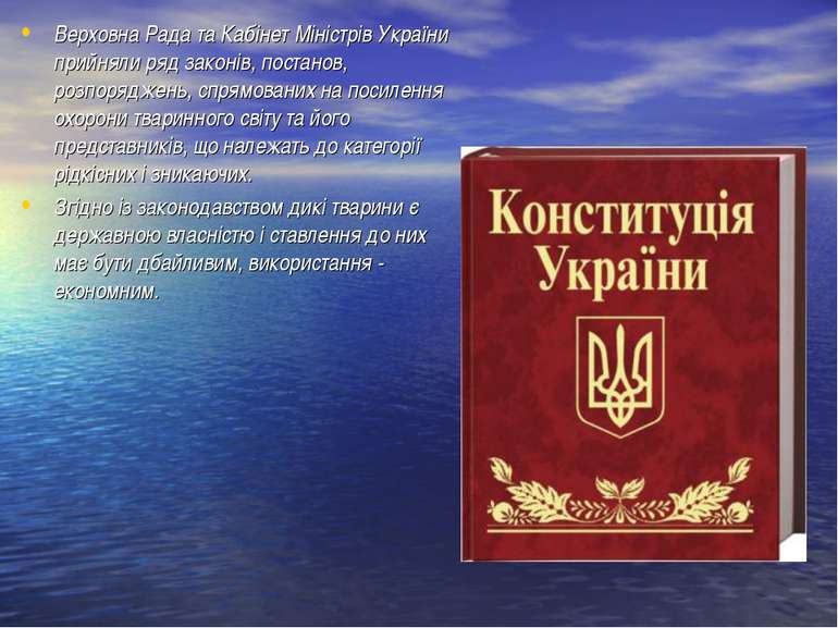 Верховна Рада та Кабінет Міністрів України прийняли ряд законів, постанов, ро...