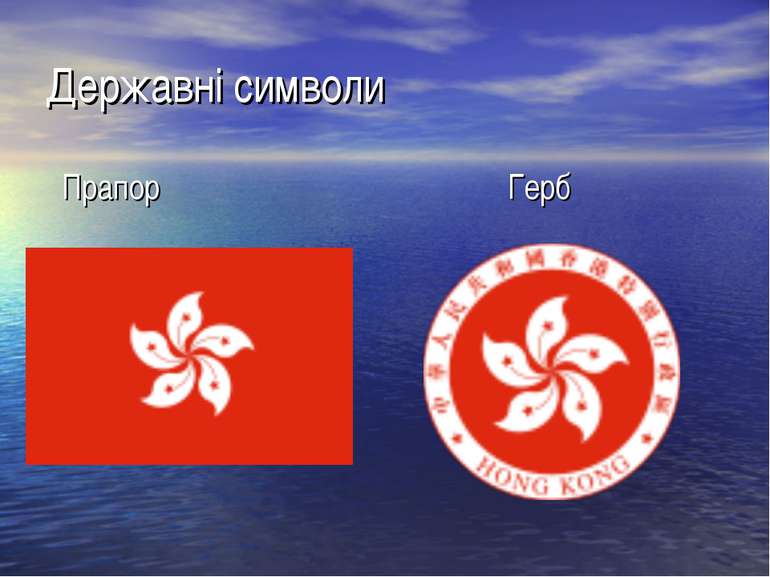 Державні символи Прапор Герб