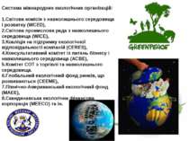Система міжнародних екологічних організацій: 1.Світова комісія з навколишньог...