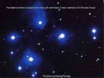 Розсіяний скупчення складаються з сотень або тисяч зірок. Їх маса невелика (1...