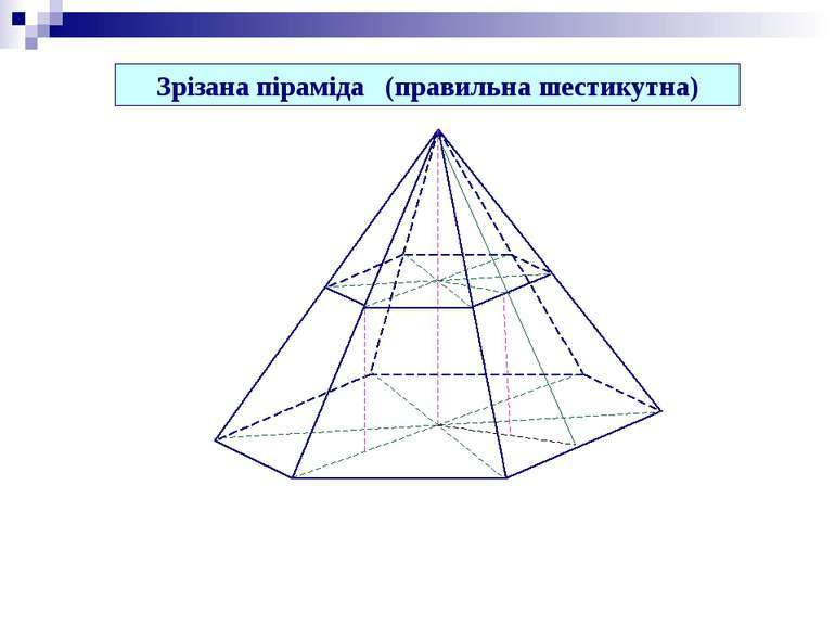 Зрізана піраміда (правильна шестикутна)