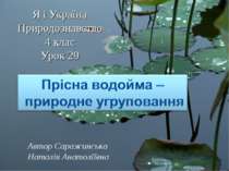 Я і Україна Природознавство 4 клас Урок 29 Автор Саражинська Наталія Анатоліївна