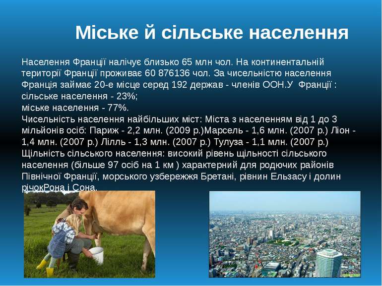 Реферат: Міське та сільське населення україни