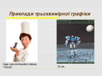 Приклади трьохвимірної графіки Кадр з мультиплікаційного фільму “Рататуй”. 3D...