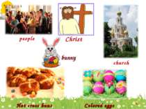 Christ people church Hot cross buns Colored eggs bunny