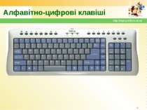 Алфавітно-цифрові клавіші * http://sayt-portfolio.at.ua http://sayt-portfolio...