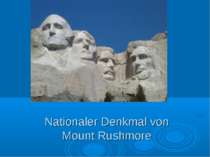 Nationaler Denkmal von Mount Rushmore