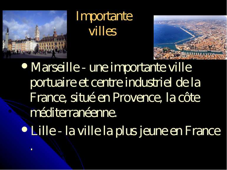 Importante villes Marseille - une importante ville portuaire et centre indust...