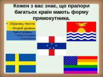 Кожен з вас знає, що прапори багатьох країн мають форму прямокутника.