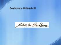 Beethovens Unterschrift