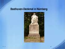 Beethoven-Denkmal in Nürnberg * *