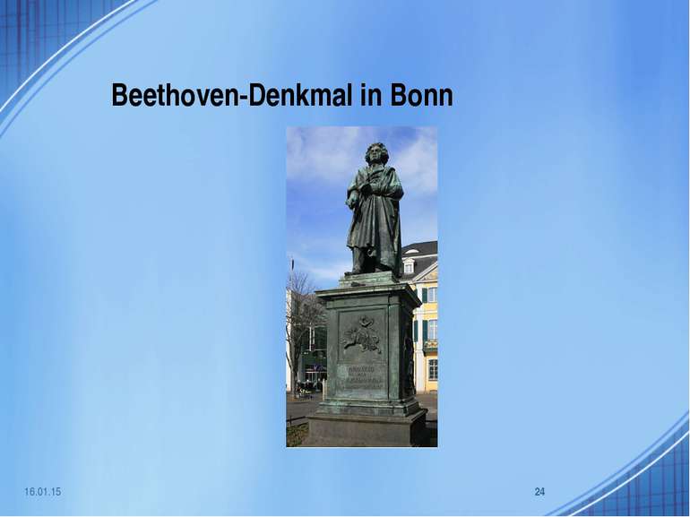 Beethoven-Denkmal in Bonn * *