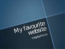 "My favourite website"